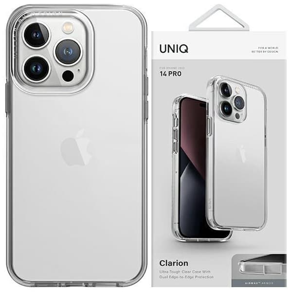 Uniq Clarion-deksel til iPhone 14 Pro Max gjennomsiktig/gjennomsiktig klar