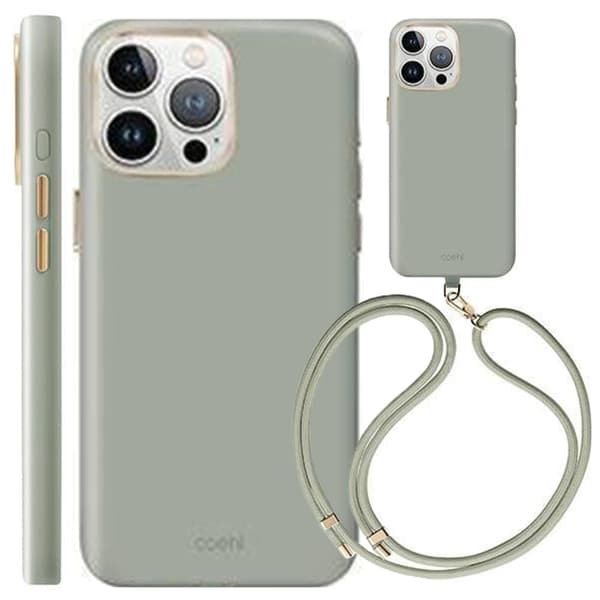 UNIQ-deksel Coehl Creme iPhone 15 Pro 6.1 Magnetisk ladende salvie/myk salvie