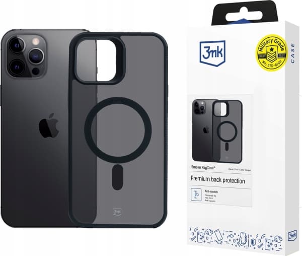 3MK 3mk beskyttelsesdeksel Smoke MagCase for iPhone 12 Pro Max