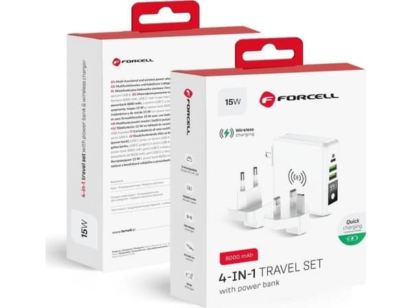 ForCell laddare 2x USB-A 1x USB-C 3 A (5903396072475)