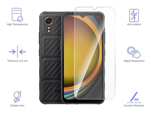 Renkforce RF-6178378, Samsung, Galaxy Xcover 7, Reptålig, Splitterskyddad, Transparent, 1 styck