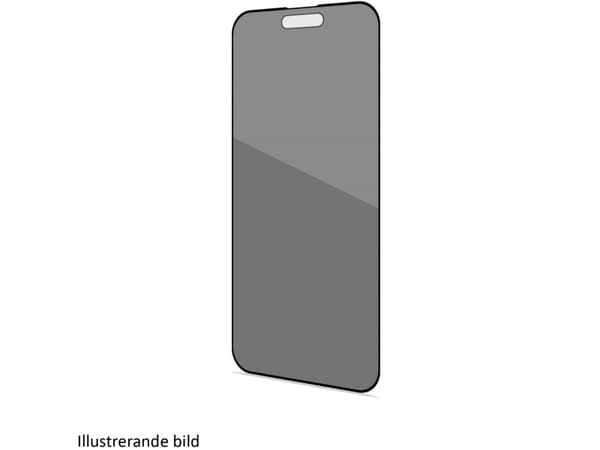 Celly PRIVACYF1081BK, Apple, iPhone 16 Pro Max, naarmuuntumaton, iskunkestävä, musta, läpinäkyvä, 1 kpl