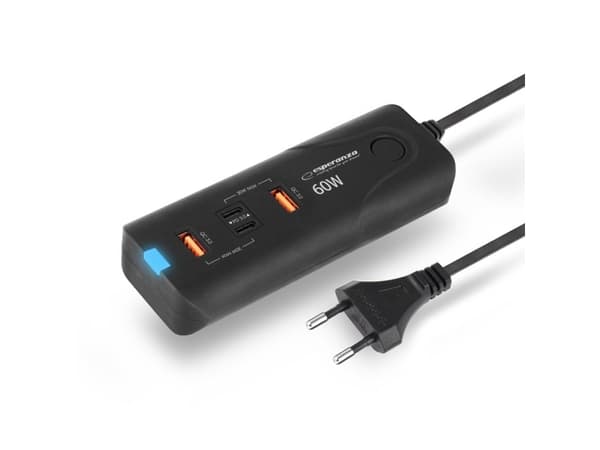 Esperanza EZC109, Innendørs, AC, 20 V, Sort