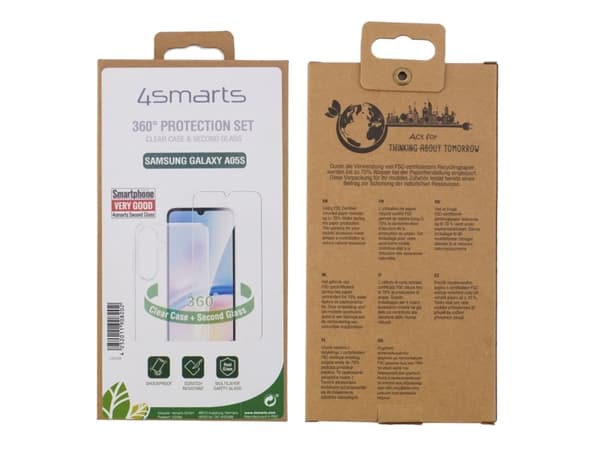 4smarts 540308, Samsung, Galaxy A05s, Støtbestandig, Ripebestandig, Gjennomsiktig, 1 stykker