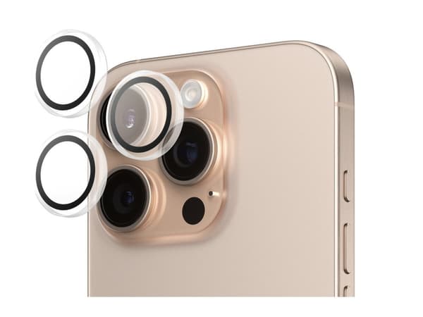 PanzerGlass ® Hoops® Transparent Camera Lens Protector iPhone 16 Pro | 16 Pro Max, Apple, Apple - iPhone 16 Pro, Apple - iPhone 16 Pro Max, Dry appli