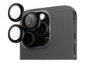 Pikkukuva 1 / 5: PanzerGlass ® Hoops® Black Camera Lens Protector iPhone 16 Pro | 16 Pro Max, Apple, Apple - iPhone 16 Pro, Apple - iPhone 16 Pro Max, Dry application