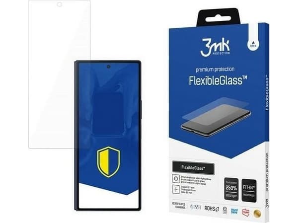 3MK FlexibleGlass, Samsung, Galaxy Z Fold 6, Fallsäker, Reptålig, Slagtålig, 1 styck