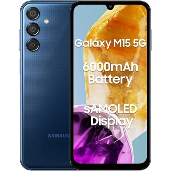 Smartphone Samsung SM-M156BDBUEUE 6,5" 4 GB RAM 128 GB Blå Blå