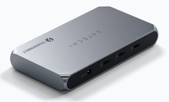 Satechi ST-HT4SHM-EU, Thunderbolt 4, Thunderbolt 4, USB 3.2 Gen 2 (3.1 Gen 2) Type-A, 40000 Mbit/s, 60 Hz, 3840 x 2160, 6144 x 3456, 7680 x 4320