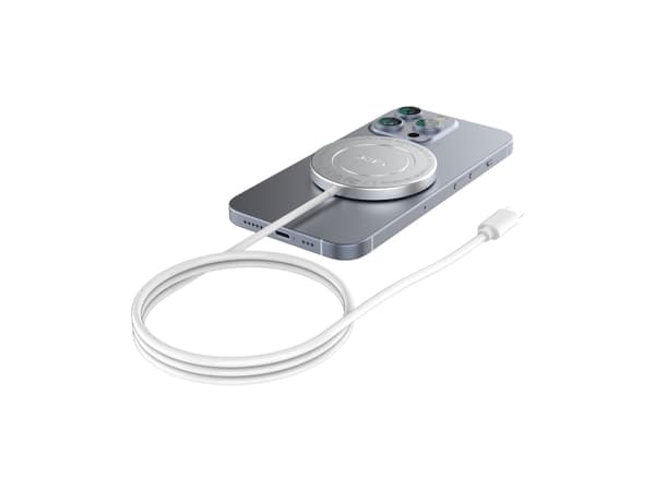 Joby JB01811-BWW, Innendørs, USB, Trådløs lading, 1 m, Sølv
