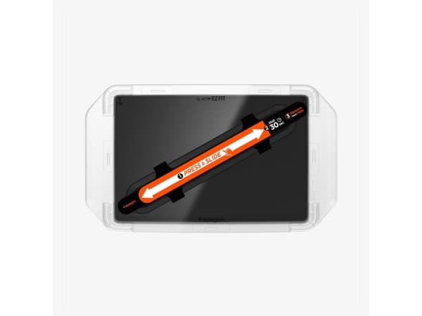 Spigen GLAS.tR EZ Fit, Blank skjermbeskytter, 9H, Herdet glass, 1 stykker