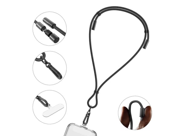 4smarts 541126, Innendørs, Utendørs, USB, 1 m, Sort