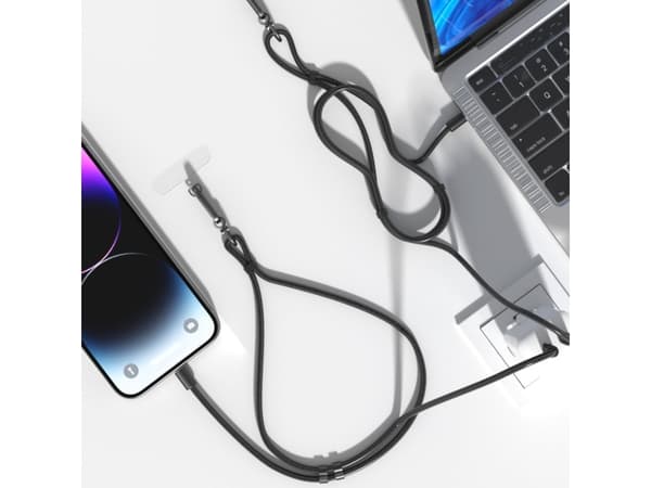 4smarts 541126, Innendørs, Utendørs, USB, 1 m, Sort