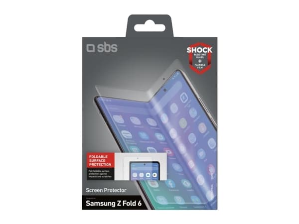 SBS TESCRSAZFOLD6, Samsung, Galaxy Z Fold 6, Ripebestandig, Sjokkresistent, Gjennomsiktig, 1 stykker