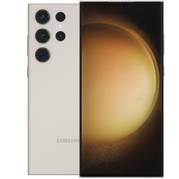 Galaxy S23 Ultra Cream 256 GB Klass B (refurbished) Gräddfärgad