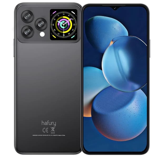 Dobbelt skærm Smartphone, 16GB RAM, 256GB lagerplads, 64MP kamera,Lys blå, 8 gram, 256G256G