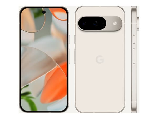 Google Pixel 9 - 5G smarttelefon - dobbelt-SIM - RAM 12 GB / Internminne 128 GB - OLED-display - 6.3" - 2424 x 1080 piksler (120 Hz) - 2x bakkameraer Hvit