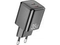 Pikkukuva 1 / 2: Awei PD65-EU 35W GaN 2xUSB-C verkkovirtalaturi / ilman kaapelia - musta