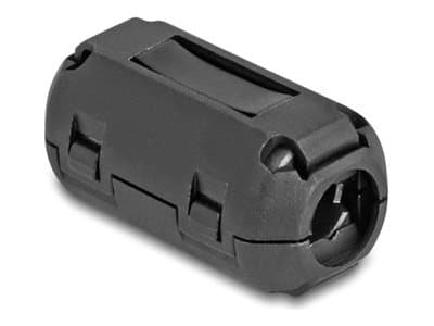 Delock ferrittkjerne / ferrittring for rund kabel 9 mm 2 stk sort