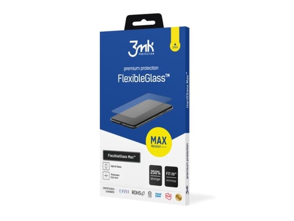 3MK FlexibleGlass Max, Apple, iPhone 16, Scratch resistant, Shock resistant, Transparent, 1 pc(s)