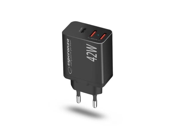 Esperanza EZC106K netoplader 42W sort