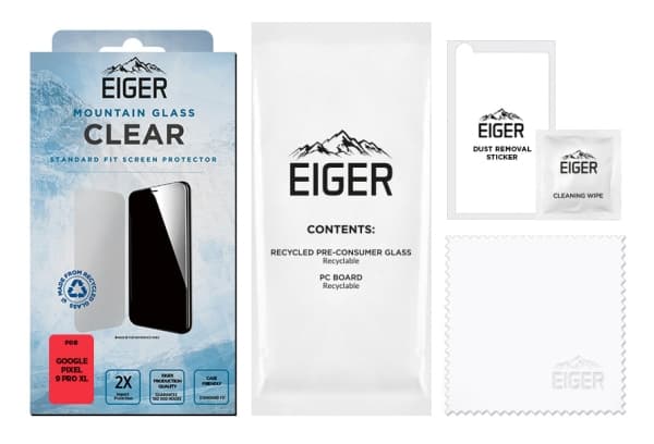 EIGER Mountain Glass Clear, Google, Pixel 9 Pro XL, Ripebestandig, Sjokkresistent, Gjennomsiktig, 1 stykker