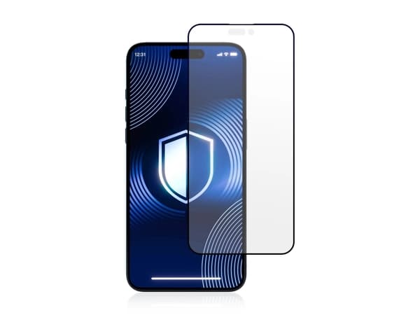 3MK HardGlass Matt Max, Apple, iPhone 16 Pro Max, Drop resistant, Impact resistant, Reflective, Black, Transparent, 1 pc(s)