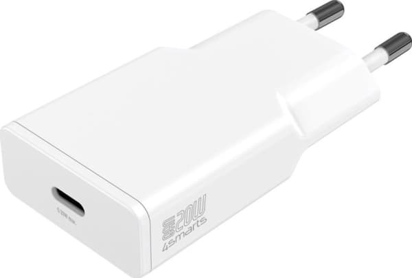 4smarts PDPlug Slim, Innendørs, AC, 1,5 m, Hvit
