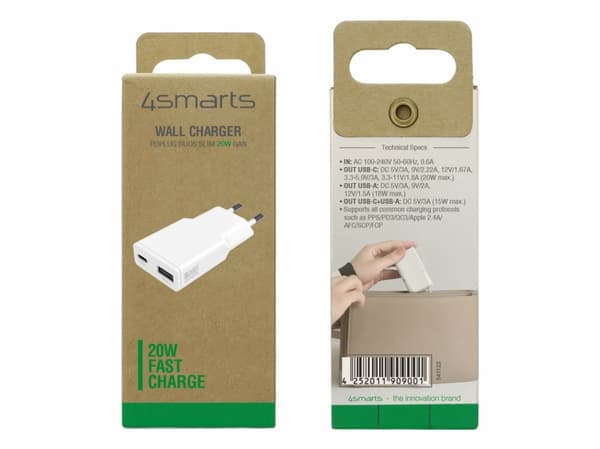 4smarts 541122, Innendørs, AC, Hvit
