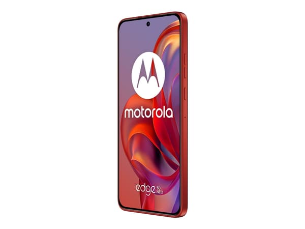Motorola Edge 50 Neo - 5G pekskärmsmobil - dual-SIM - RAM 12 GB / Internminne 512 GB - pOLED-skärm - 6.4" - 2670 x 1220 pixlar (120 Hz) - 3 st. bakre Röd