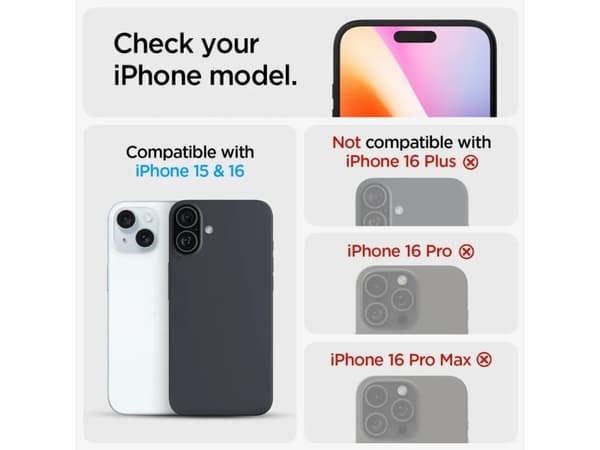 Spigen Glas.tR Slim HD, Apple, iPhone 16 / iPhone 15, Slagtålig, Reptålig, Transparent, 1 styck