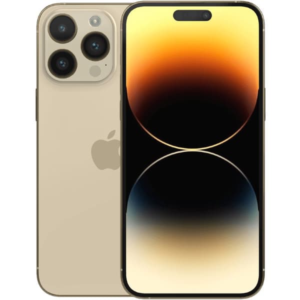 iPhone 14 Pro Max Gold 128 GB Klass C 100% batteri (refurbished) Guld