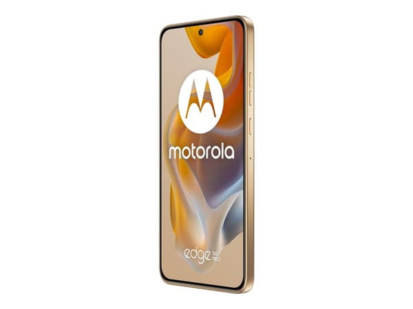 Motorola Edge 50 Neo - 5G pekskärmsmobil - dual-SIM - RAM 12 GB / Internminne 512 GB - pOLED-skärm - 6.4" - 2670 x 1220 pixlar (120 Hz) - 3 st. bakre Gräddfärgad