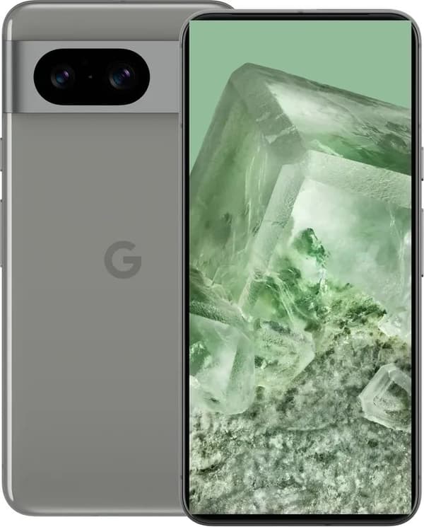 Google Pixel 8 - 5G smarttelefon - dobbelt-SIM - RAM 8 GB / Internminne 128 GB - OLED-display - 6.2" - 2400 x 1080 piksler (120 Hz) - 2x bakkameraer