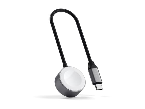 Satechi - Opladningskabel til smart watch - 24 pin USB-C han - 19,3 cm - avaruudenharmaa - avaruusharmaa