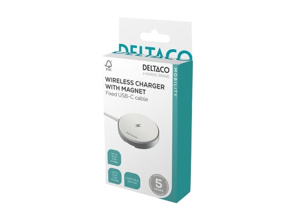 Magnetic wireless charger, 15W for Apple / Samsung QI2