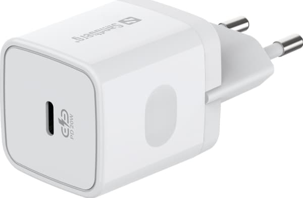 Ładowarka Sandberg USB-C AC-laddare PD20W SAVER Vit