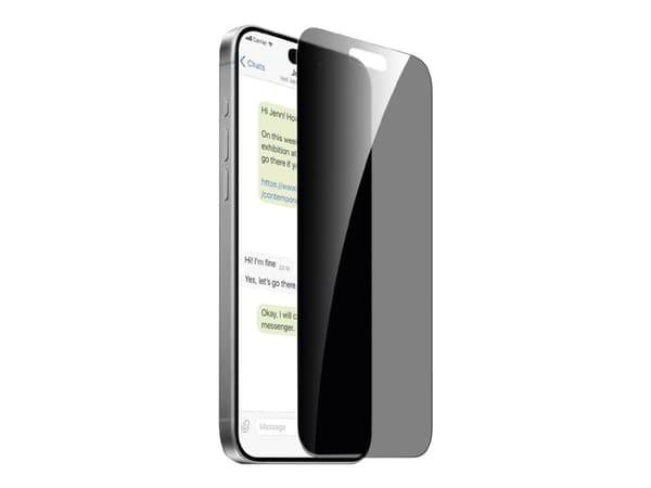Puro - Skjermbeskyttelse for mobiltelefon - glass - med personvernsfilter - gjennomsiktig - for Apple iPhone 16 Pro Max