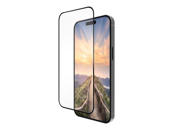 dbramante1928 eco, Apple, iPhone 16 ProMax, Pölynkestävä, Naarmuuntumaton, Musta, Läpinäkyvä, 1 kpl