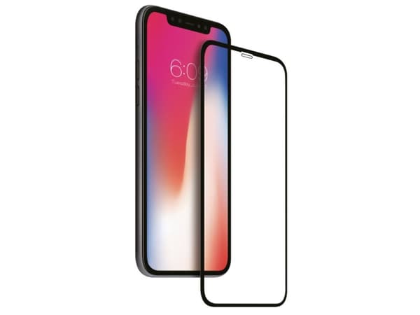 nevox Nevoglass 3D, Apple, iPhone 16 Pro Max, Ripebestandig, Knusesikker, Sort, Gjennomsiktig, 1 stykker