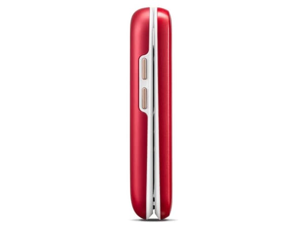 [OUTLET] - DORO 6881 - 4G-funktionstelefon - microSD-kortplats - 320 x 240 pixlar - bakre kamera 2 MP - röd och vit