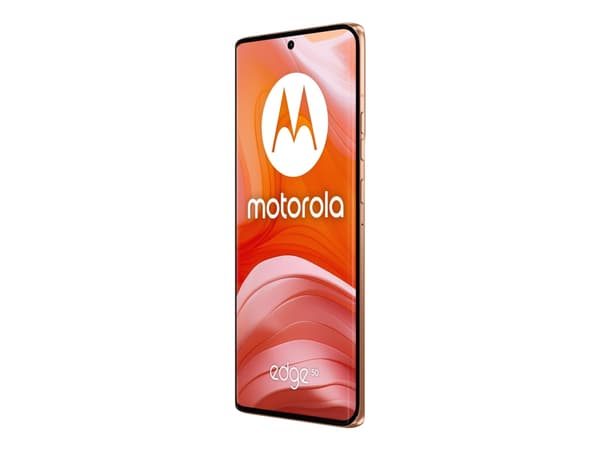 Motorola Edge 50 - 5G pekskärmsmobil - dual-SIM - RAM 12 GB / Internminne 512 GB - pOLED-skärm - 6.67" - 2712 x 1220 pixlar (120 Hz) - 3 st. bakre ka Persika