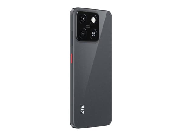 ZTE Blade A55 - 4G smarttelefon - dobbelt-SIM - RAM 4 GB / Internminne 64 GB - microSD slot - 6.75" - 1600 x 720 piksler (90 Hz) - 2x bakkameraer 13 Sort