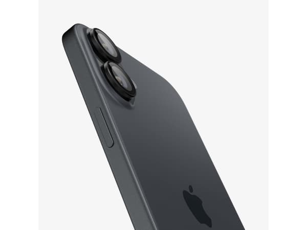Spigen Optik Pro EZ Fit, Approach, iPhone 16 Plus, Dammresistent, Reptålig, Transparent, 2 styck