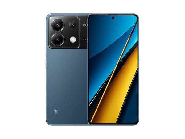 Xiaomi POCO X6 - 5G smarttelefon - dobbelt-SIM - RAM 12 GB / Internminne 256 GB - OLED-display - 6.67" - 2712 x 1220 piksler (120 Hz) - 3x bakkamera