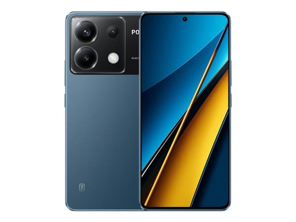 Xiaomi POCO X6 - 5G smarttelefon - dobbelt-SIM - RAM 12 GB / Internminne 256 GB - OLED-display - 6.67" - 2712 x 1220 piksler (120 Hz) - 3x bakkamera