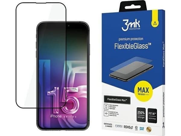 3MK FlexibleGlass Max, iPhone 15 Pro Max, 1 styck