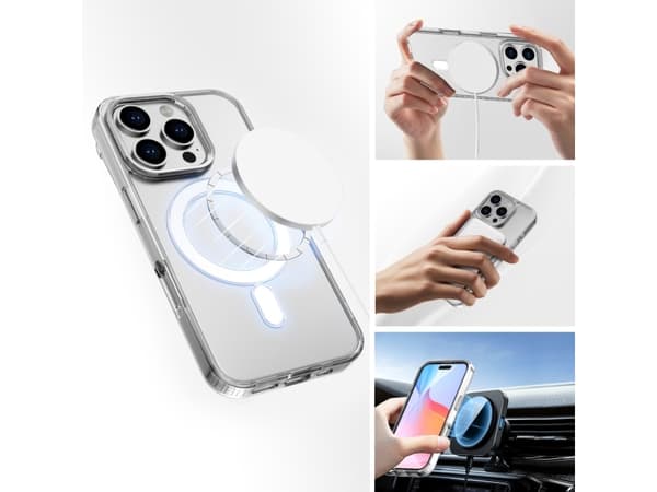 4smarts 541193, Apple, iPhone 16 Pro Max, Støtbestandig, Ripebestandig, Sjokkresistent, Gjennomsiktig, 1 stykker