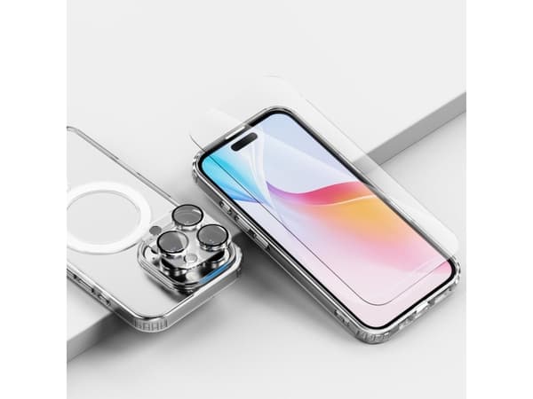 4smarts 3in1 Premium Starter Set, Transparent, Vit, 9H, Apple, iPhone 16 Pro, 40 g, 180 mm