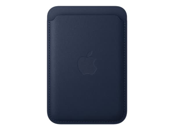 Apple - Lomme for mobiltelefon / kredittkort - MagSafe-samsvar - mikrotvill, FineWoven - mørkeblå